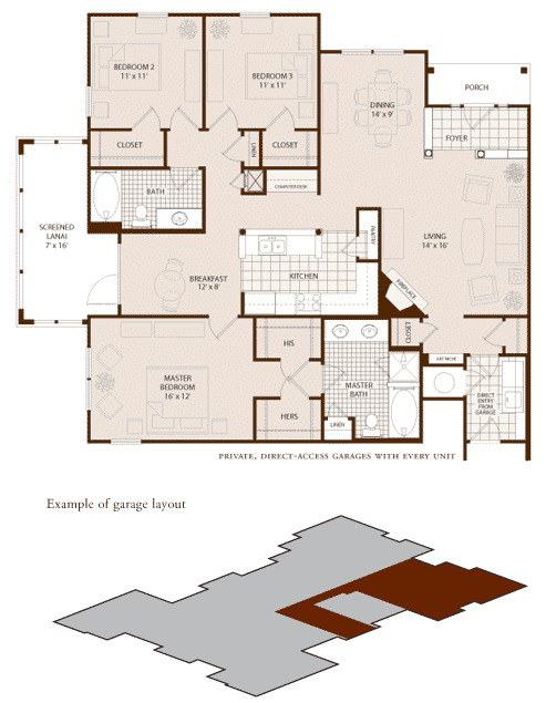 Callaway floorplan at Heritage Deerwood